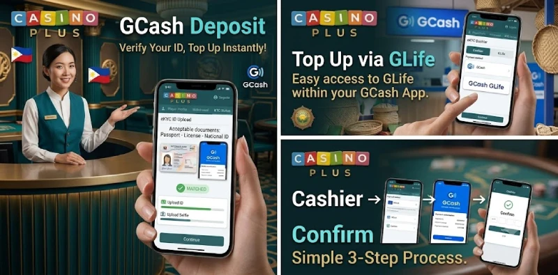 Casino Plus GCash GLife top up withdraw