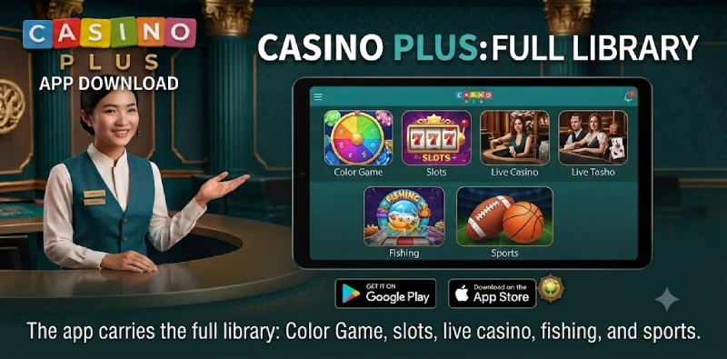 Casino Plus app Color Game slots live casino library