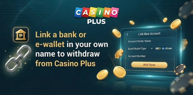 Casino Plus bank account link name match guide