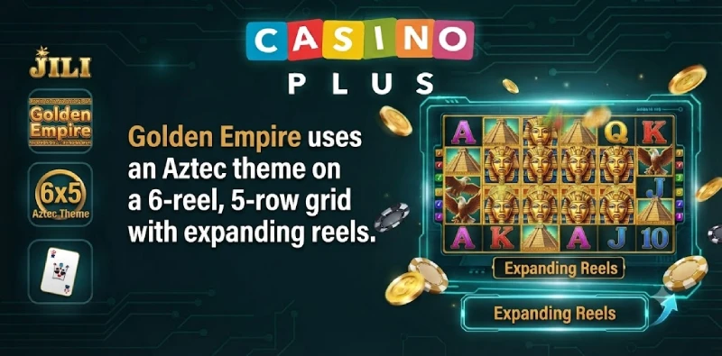 Golden Empire JILI slot Aztec theme reels gameplay