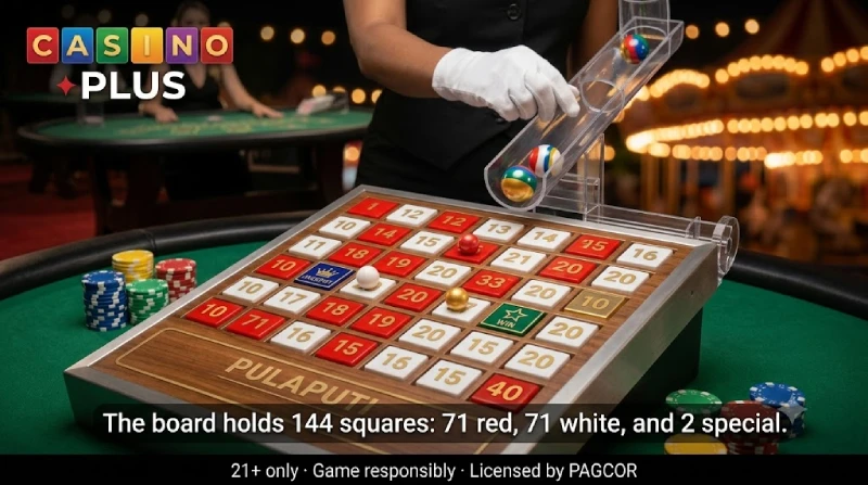 Pula Puti Casino Plus 144 square board red white special