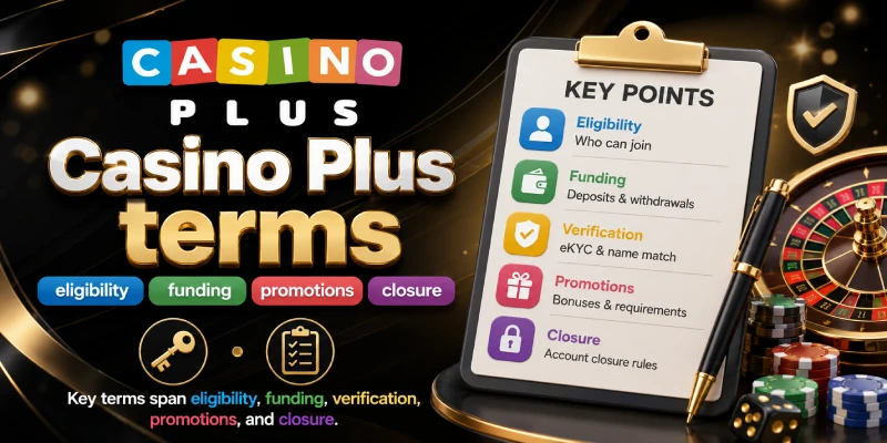 Casino Plus terms eligibility funding promotions closure 